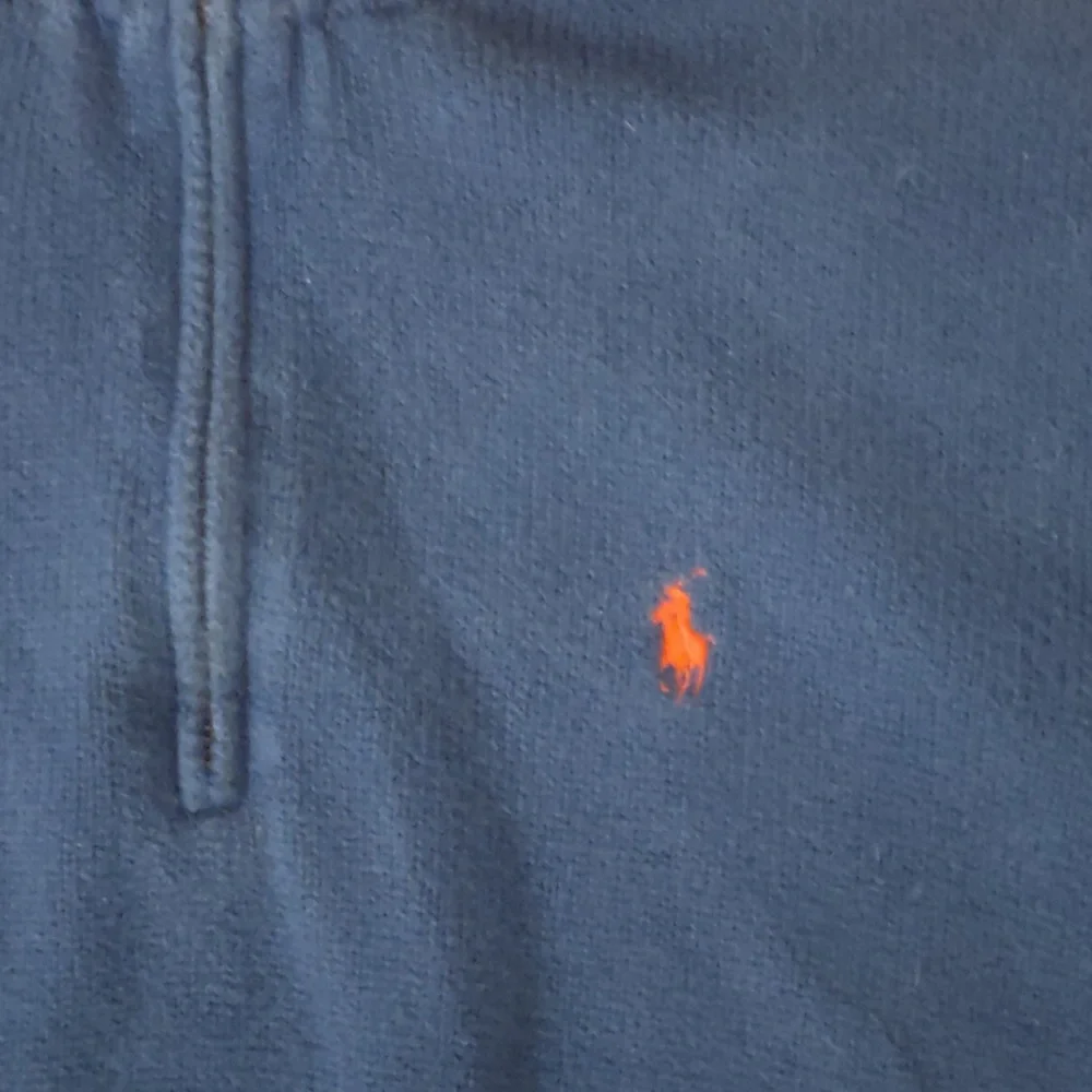 Men's Polo Ralph Lauren Blue Zip-Up Sweater Size LARGE - Picture 4 of 8